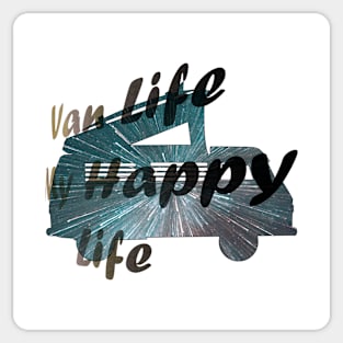 Van Life - My Happy Life Sticker